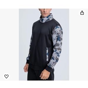 Men's Full Zip Athletic Tracksuit 2 Piece Set (Size XL)